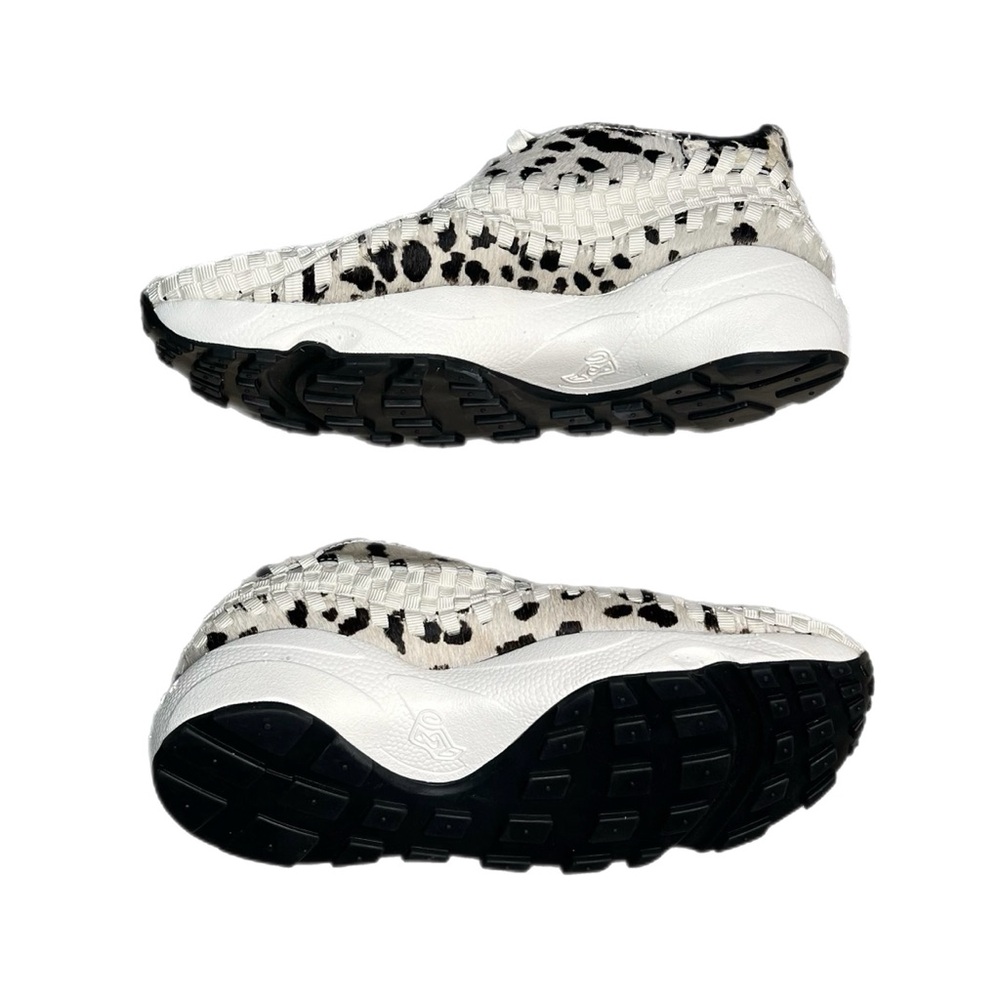 New No Box Size W9 W Nike Air Footscape White Cow Print - Picture 2 of 5